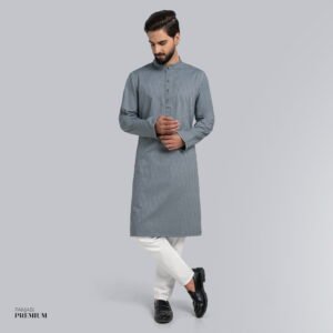 Minimalist Cotton Linen Blended Panjabi (Copy)